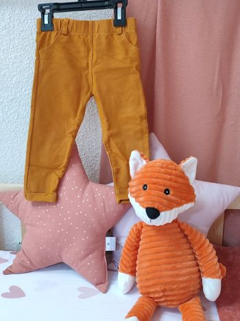 Pantalon Jegging Moutarde Mixte - 24 mois - Très bon état - Kiabi
