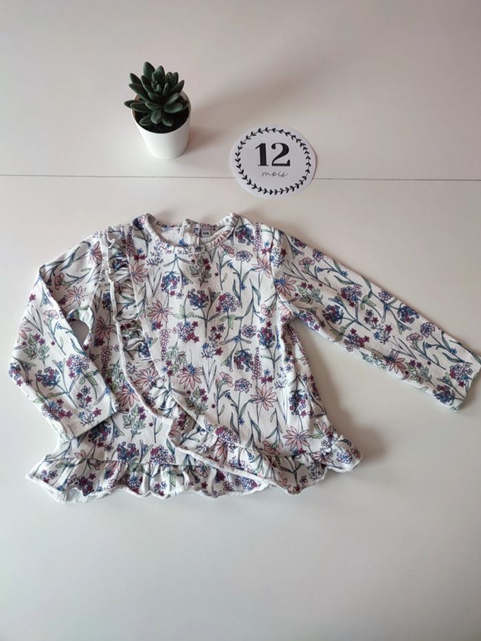 Lot de 3 tee-shirts manches longues –12 mois - photo numéro 2