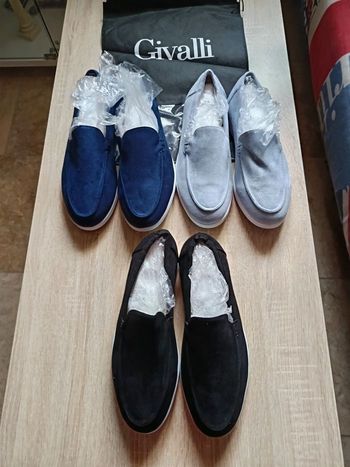 Lot de 3 paires de Mocassins homme -Givalli-Neufs-Taille 44