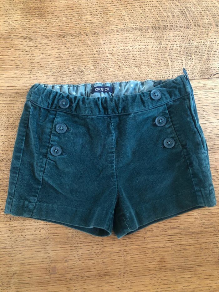 Short velours 7 ans
