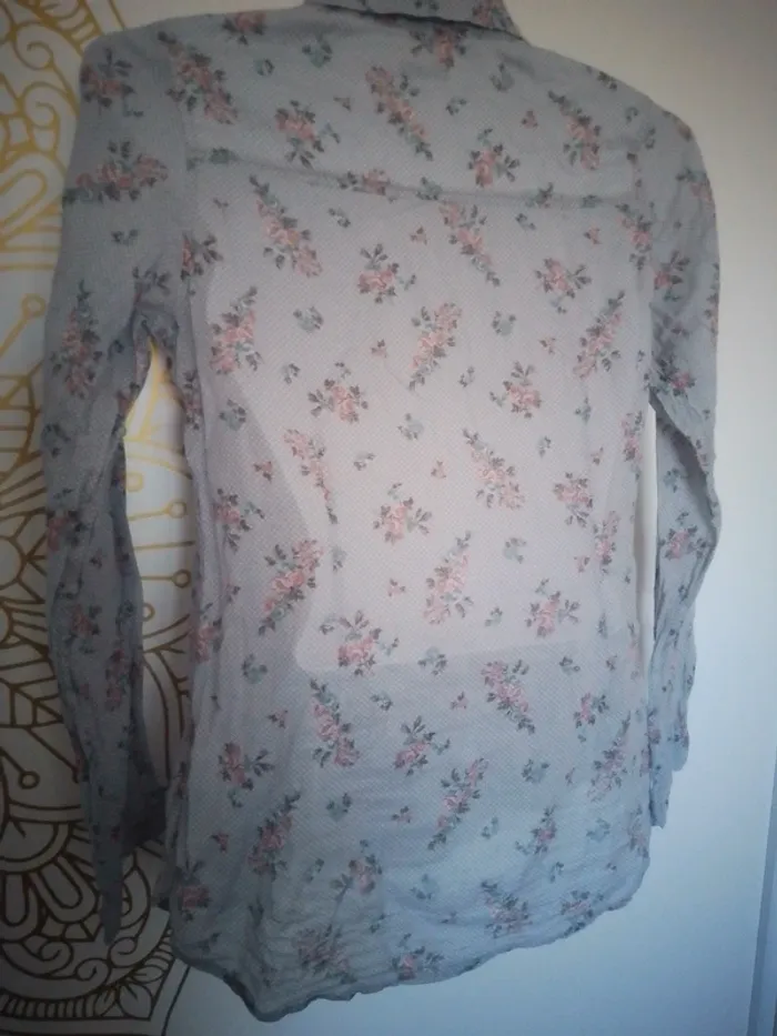 Tunique Chemise coton et fleur IKKS XS - photo numéro 5