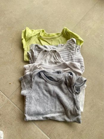 Lot 4 bodies manches courtes