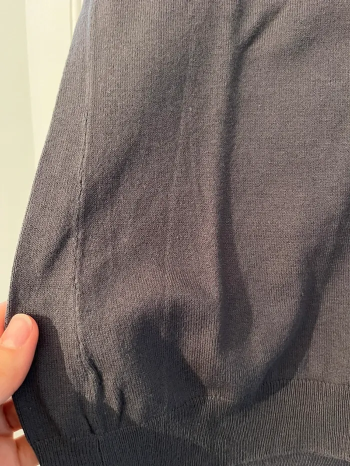 Pull fin col rond femme gris Camaïeu - photo numéro 3