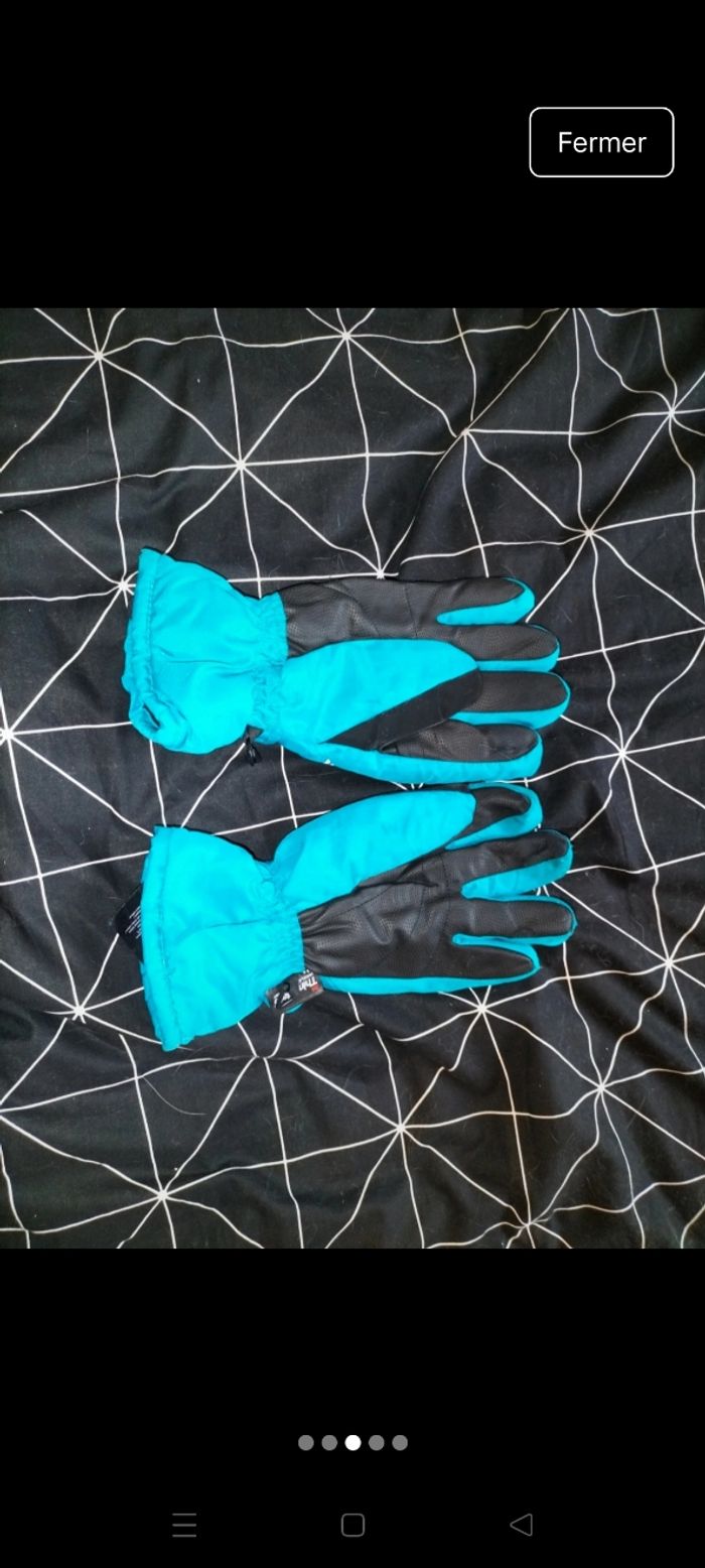 Gants de ski bleus CRIVIT - photo numéro 2
