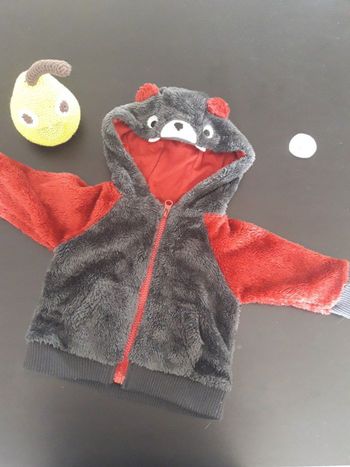 Gilet polaire ourson 3 mois