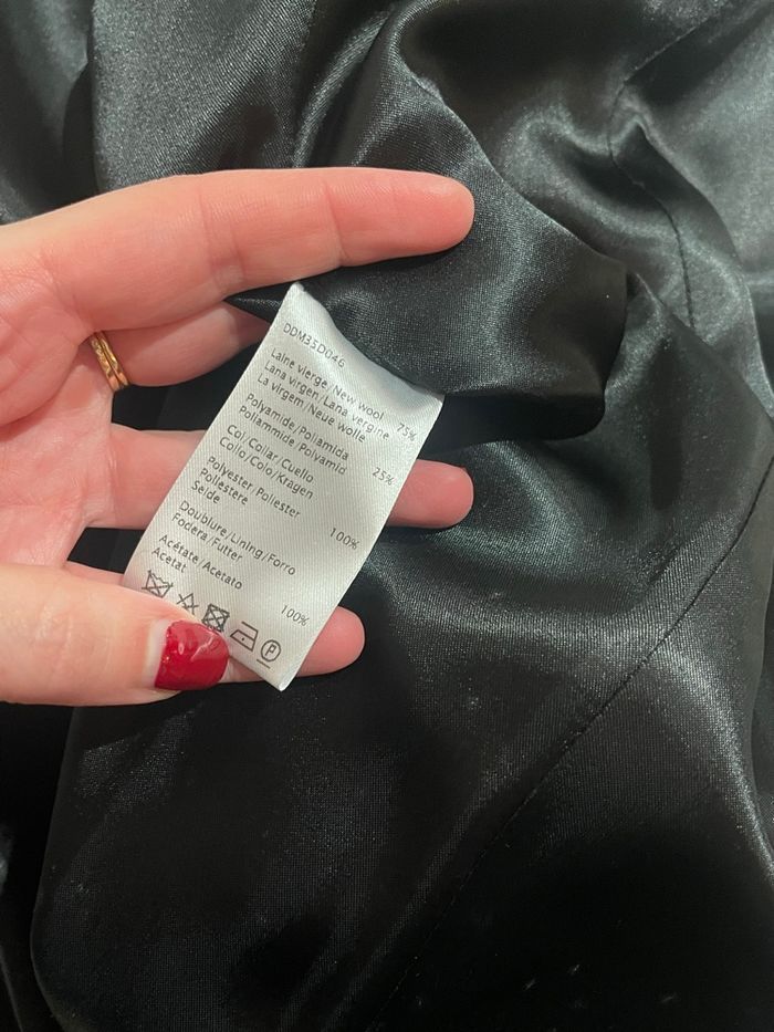 Manteau Gérard Darel T.36 laine noir - photo numéro 6
