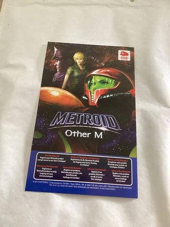 carte Nintendo wii club nintendo VIP non gratter metroid other M