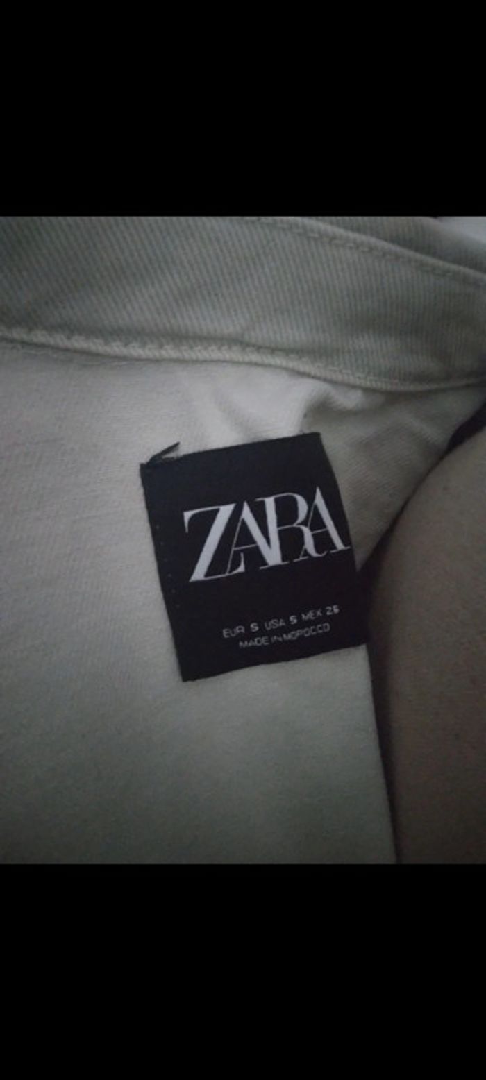 🌸Veste en jean vert d'eau Zara. 69.95€🌸 - photo numéro 6