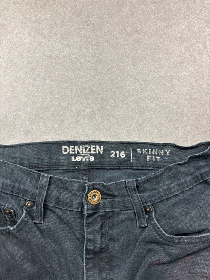 Jean pantalon coupe slim 216 denizen levis noir W30 L32 - photo numéro 8