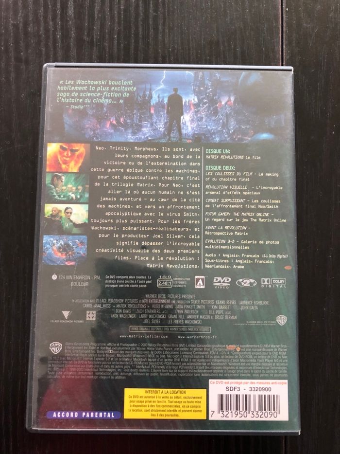 DVD 📀 Matrix revolutions - photo numéro 2