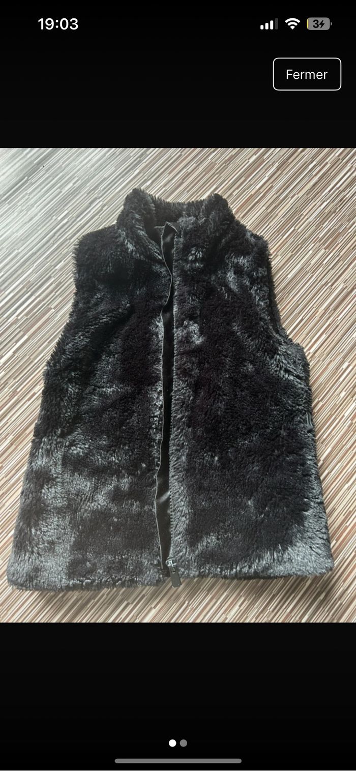 Doudoune sans manche petite fille