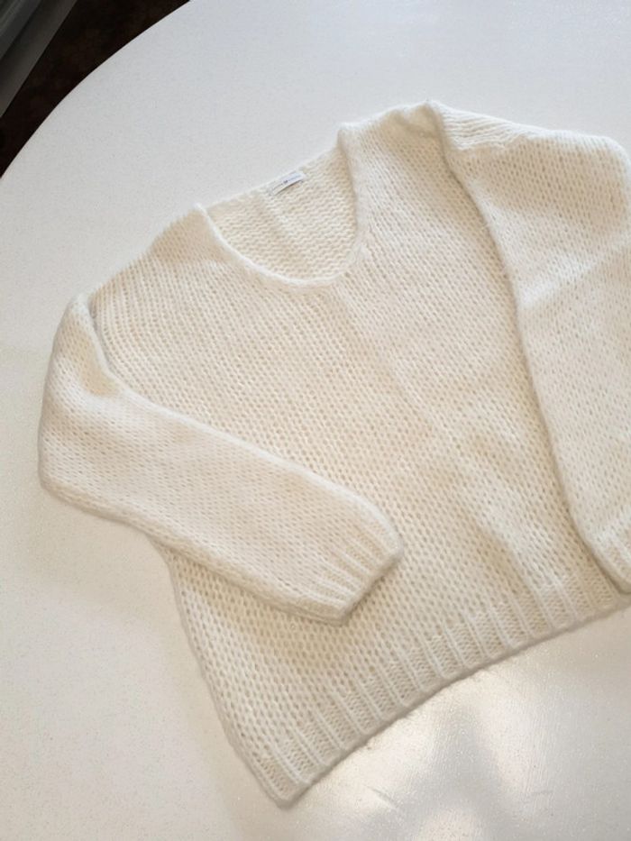 Pull crème XL femme - photo numéro 2