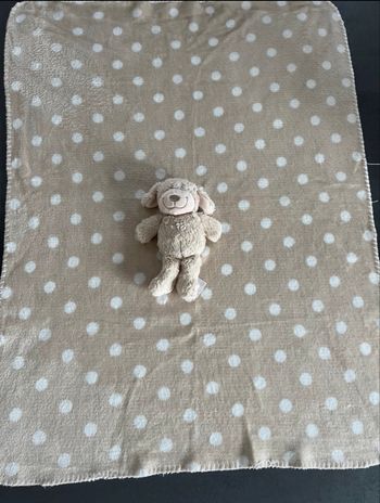 Plaid tout doux et son ourson