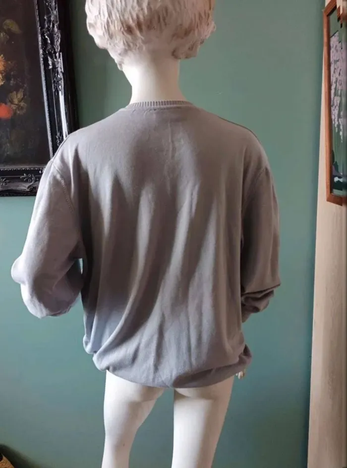 Pull homme  gris  L - photo numéro 6