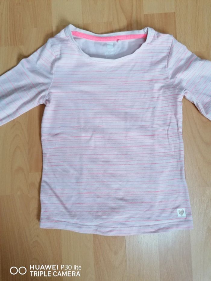 T-shirt Hema rose orange 110 116 cm - photo numéro 5