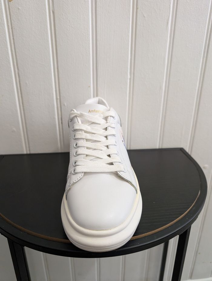 Baskets Blanches Plateforme Dessin Stitch - Amfashion Sport T. 38 - photo numéro 7