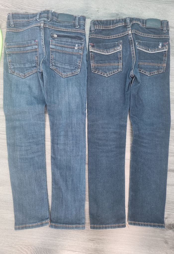 2  jeans Okaidi skinny 7 ans garçon - photo numéro 2