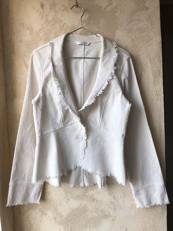 Veste en velours crème vintage Y2K M