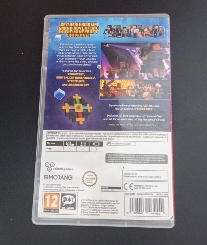 😍 Minecraft story mode l aventure complète sur Nintendo Switch - photo numéro 7