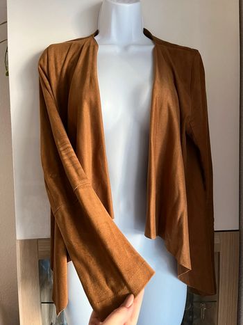 Veste en suédine marron camel pimkie