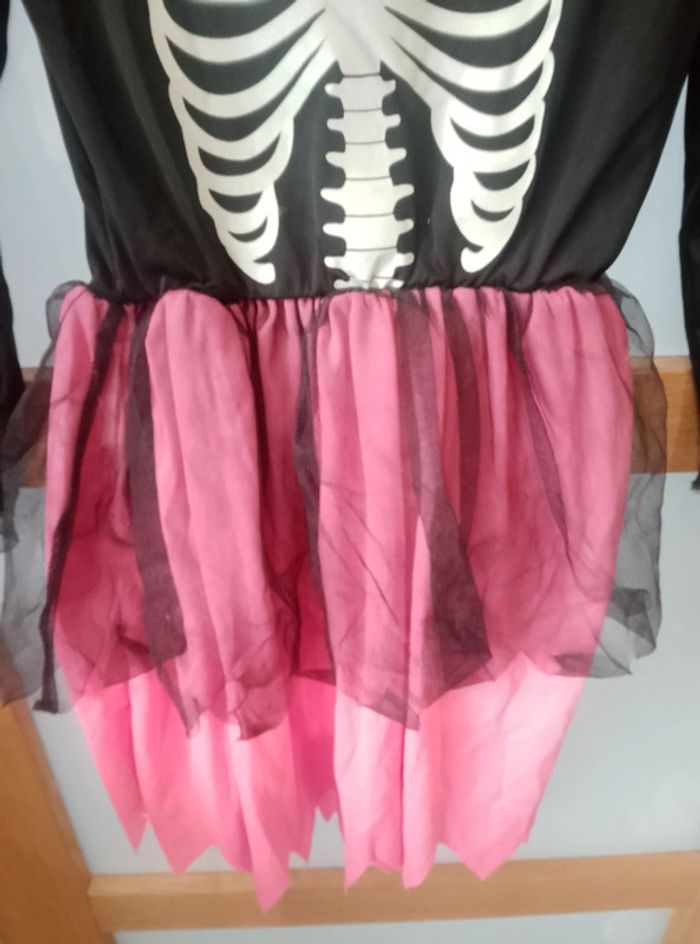Déguisement halloween neuf - Robe squelette - Fille - 7/8 ans - photo numéro 8