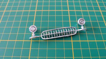 Calandre avant avec phare pièce détachée miniature Bburago Burago Chevrolet Corvette 1957 1/24 1/24e