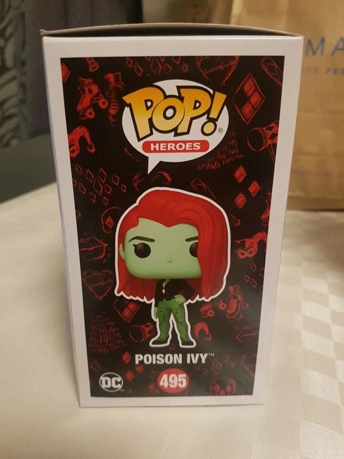 Pop! Heroes dc comics harley quinn 495 poison ivy new sealed boxed figure - photo numéro 2