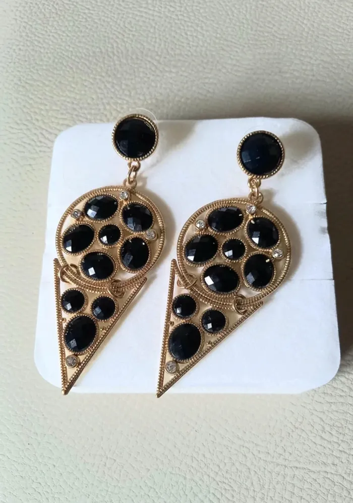 Boucles d'oreilles longues fantaisie