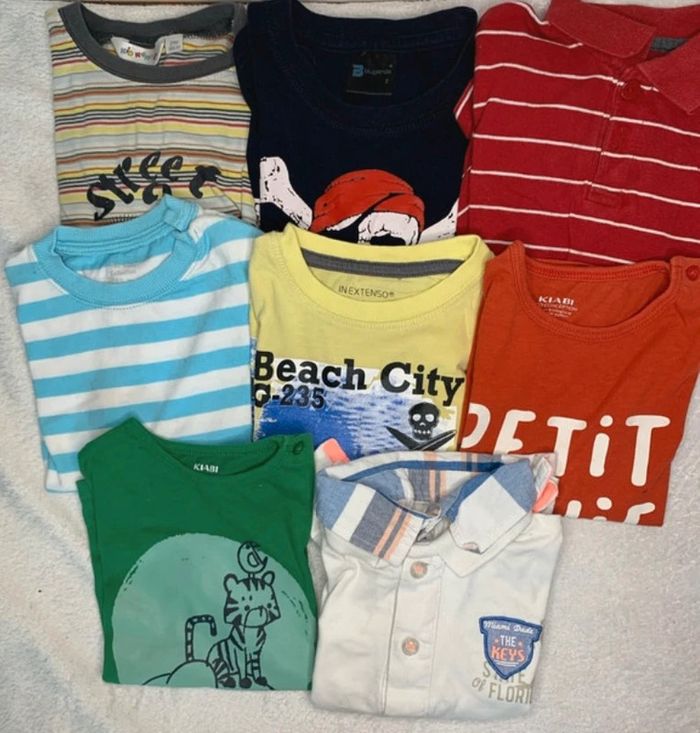Lot de 8 tee-shirt 100% coton