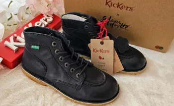 Bottes Bottines Cuir Tannage Naturel Kickers T33