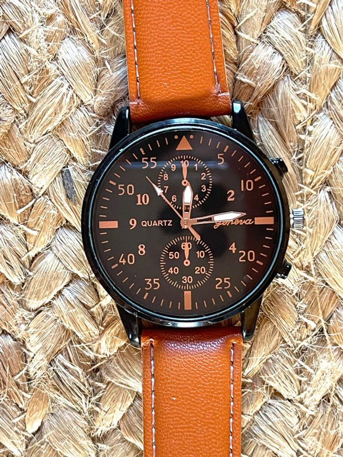 Sublime montre quartz marron neuve - photo numéro 7