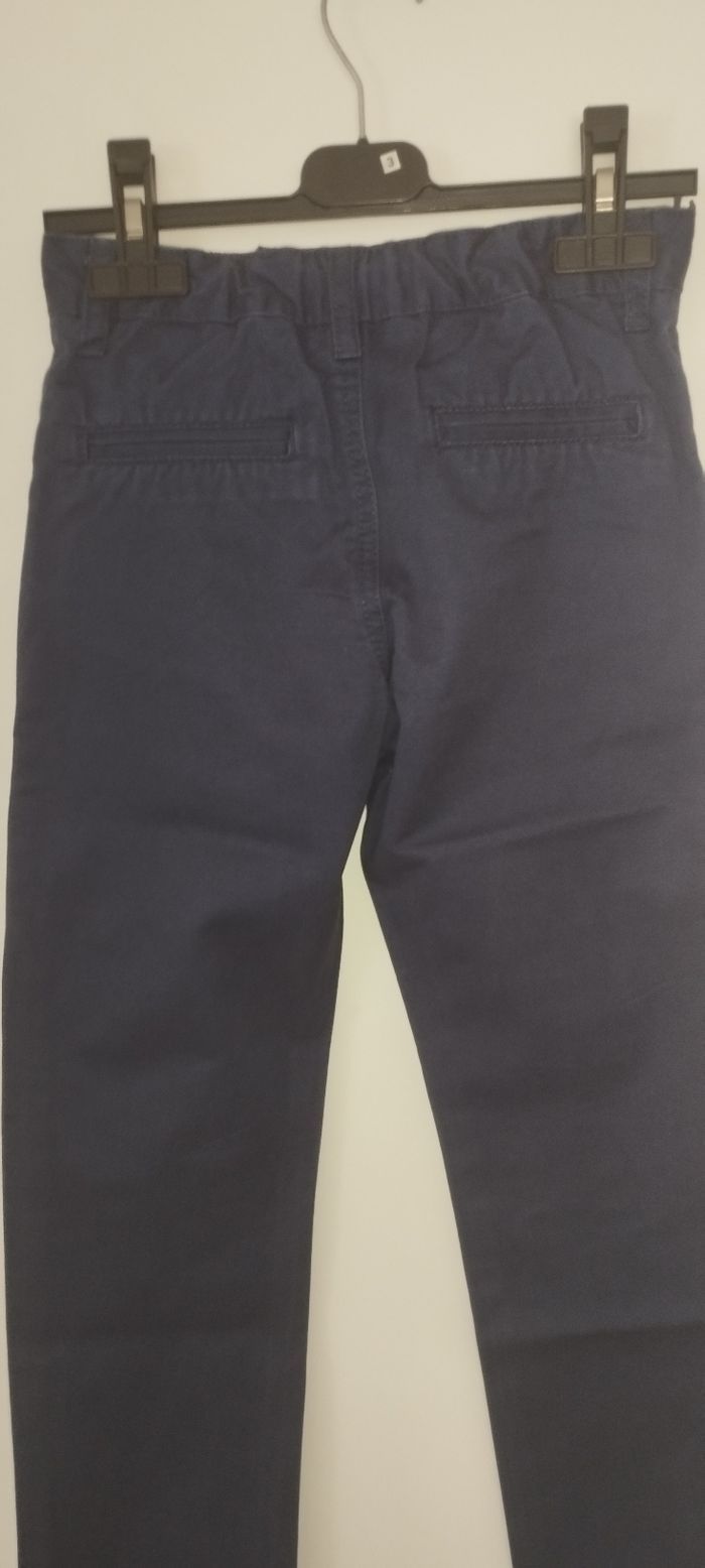 Pantalon garçon bleu marine taille 7/8 ans - photo numéro 7