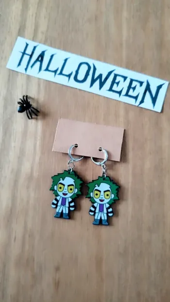 Boucles d'oreilles Halloween Beetlejuice