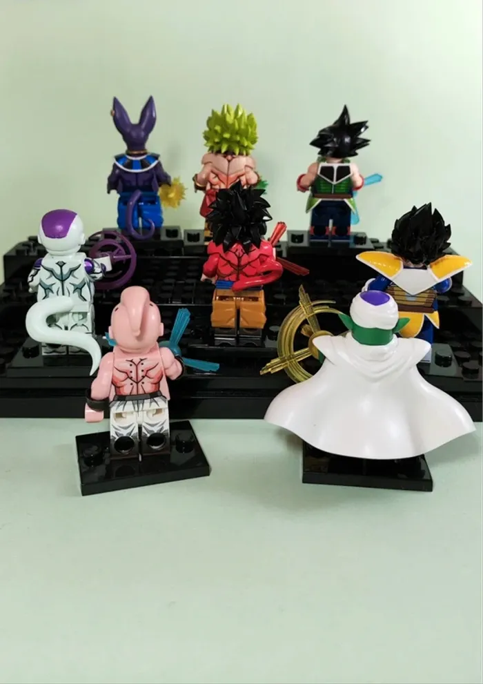 Dragon ball - lot de 8 Mini figurines au format Lego - photo numéro 2