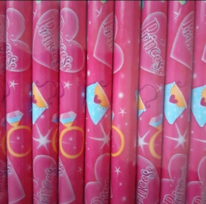 Papeterie Enfant: 12 Crayons-gomme"Princesse" + 2 Crayons/Embouts Frozen - photo numéro 6