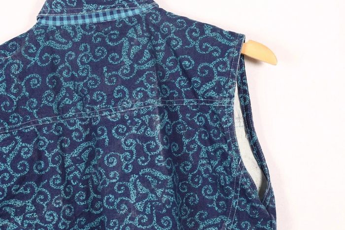 Blouson vintage 90's en coton, denim motif abstraits (#240652) - photo numéro 4