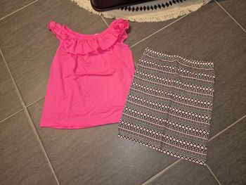 Débardeur + jupe fille 10 ans