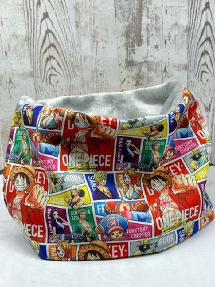 Snood cache cou enfant one piece