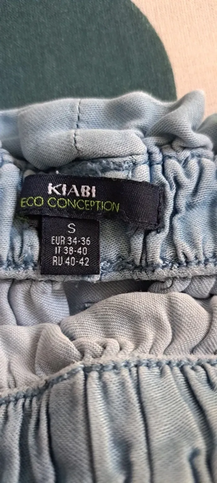 Jupe fluide,couleur jeans, Kiabi, taille S - photo numéro 4