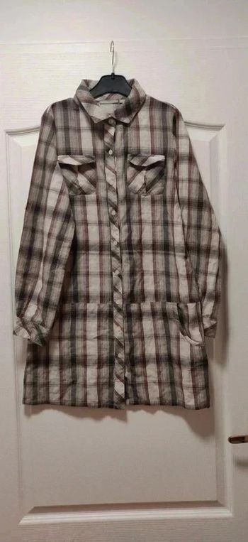 Robe chemise à carreaux 3 Suisses 14 ans