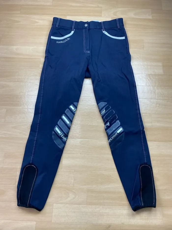 Pantalon d’équitation Harcour – Bleu marine – Taille 38 - photo numéro 4