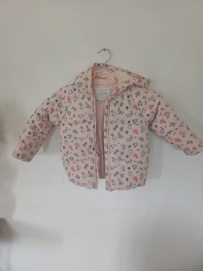 Doudoune rose enfant