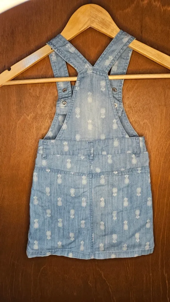 Robe Salopette jean fille 36 mois - photo numéro 3