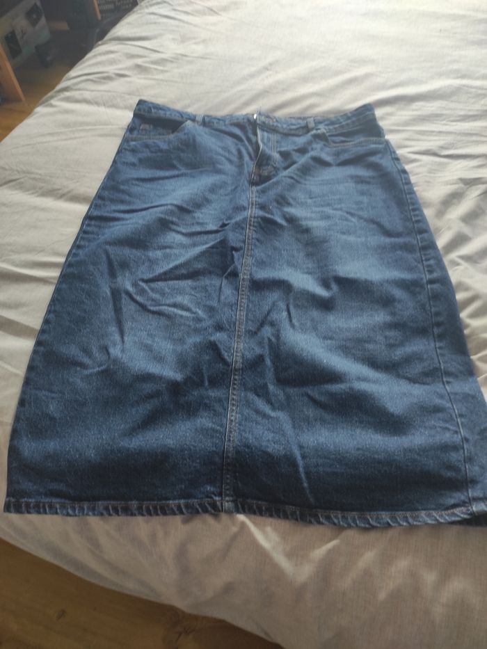 Jupe longue en jean