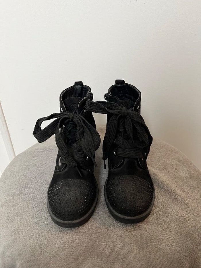 Bottines à talons carré