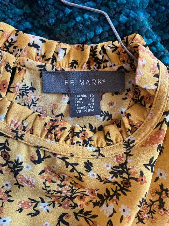 Chemisier jaune à fleurs Primark - photo numéro 7