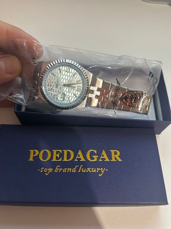 Montre poedgar neuf date étanche quartz