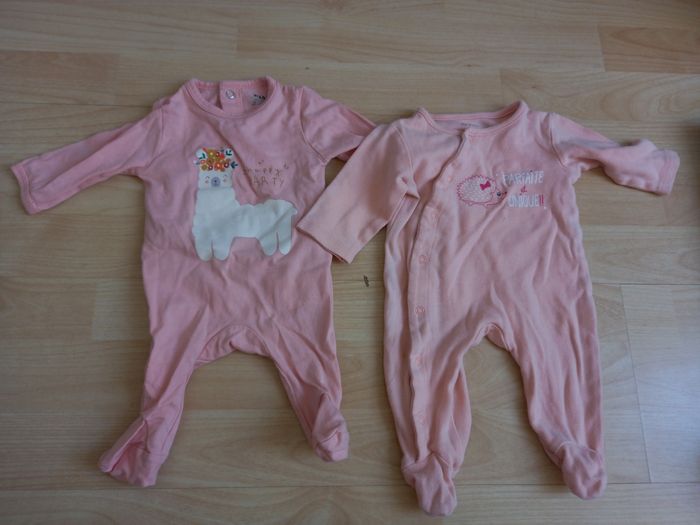 Lot de 4 pyjamas bébé léger en coton - photo numéro 3