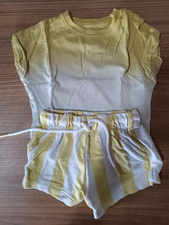 Ensemble short t shirt 6 mois - photo numéro 2