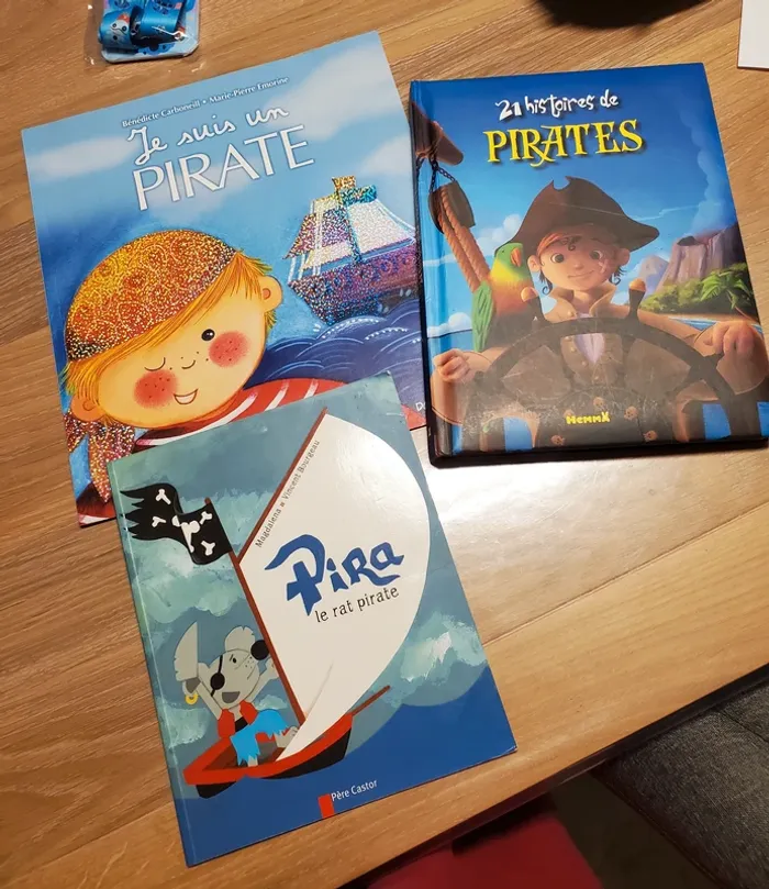 Lot de 3 livres thème Pirate enfant